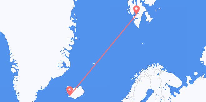 frá Íslandi til Svalbarða og Jan Mayen