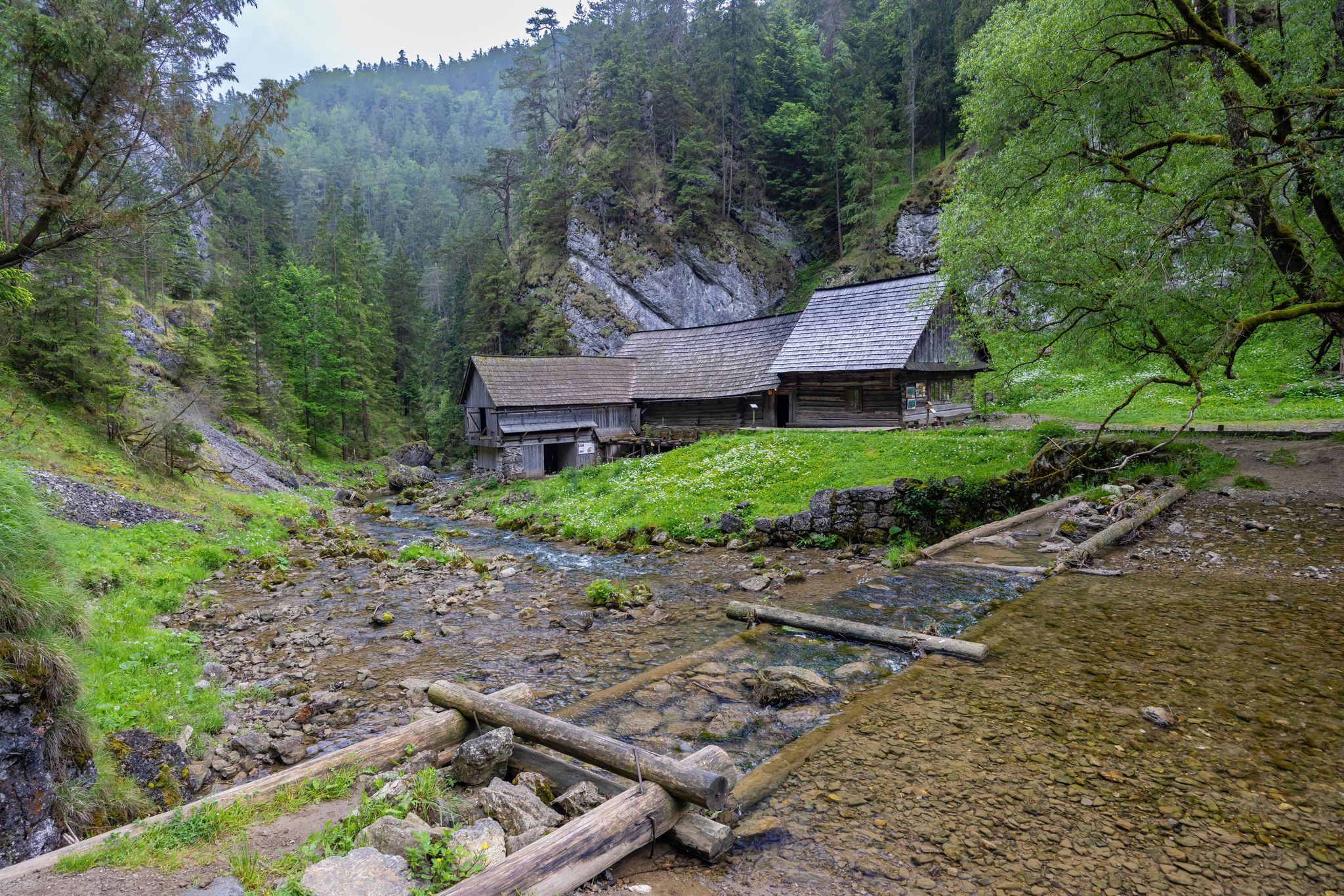 Photo of Oblazy water mills near Kvacany, Kvacianska valley, Slovakia.