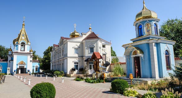 Ciuflea AKA Sf Teodor Tiron Monastery, Chisinau, Republic of Moldova. Was found by two brothers in 1858, Aromanian merchants who emigrated from Macedonia to Bessarabia in 1821.