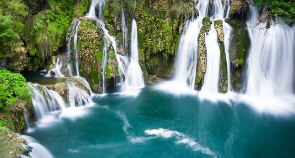 photo of Waterfalls of Martin Brod in Una national park in Bihać, Bosnia and Herzegovina.