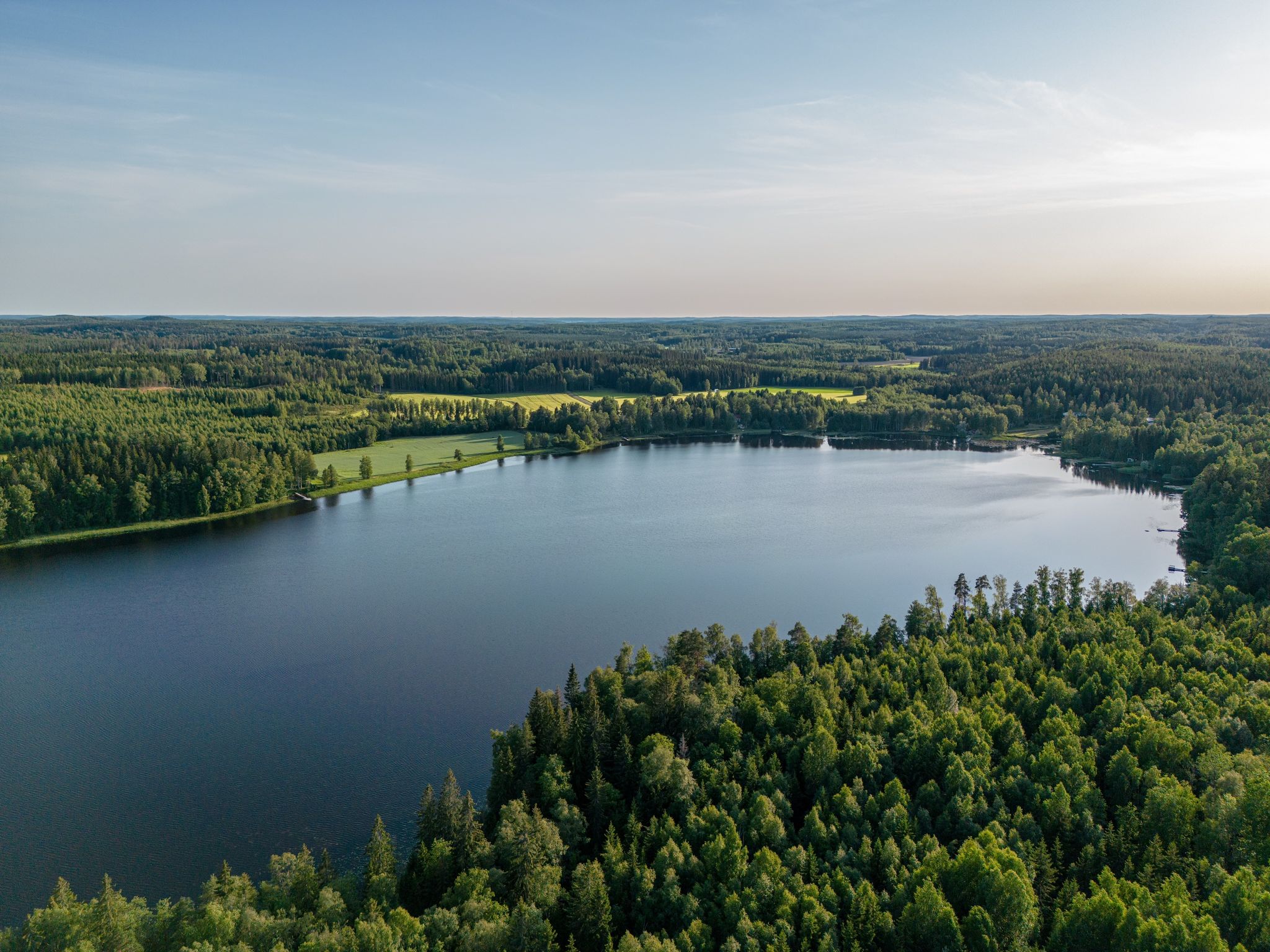 Želvos lake at Molėtai Astronomical Observatory in Lithuania
