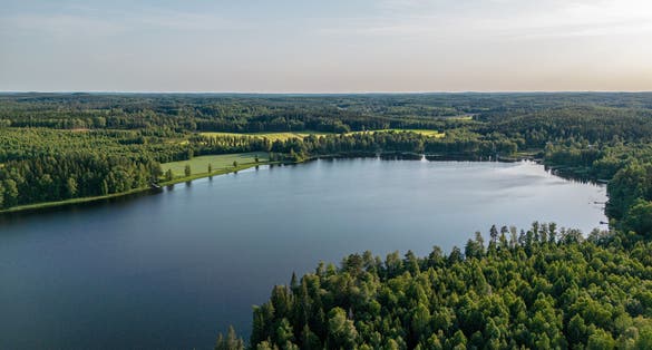 Želvos lake at Molėtai Astronomical Observatory in Lithuania
