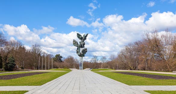 Jan Kasprowicz municipal Park, one of the most popular walking sites in Szczecin, Poland.