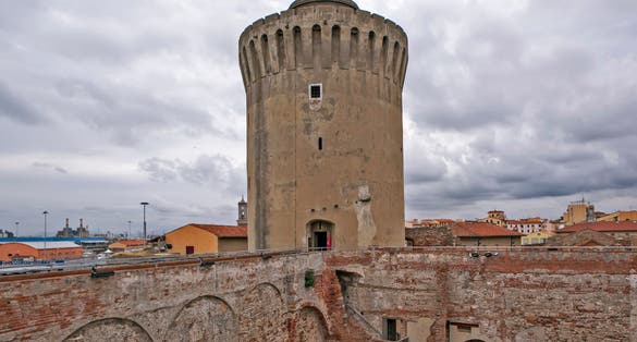 Tower (Matilda) Matilde. Old fortress (Fortezza Vecchia). Livorno. Tuscany. Italy