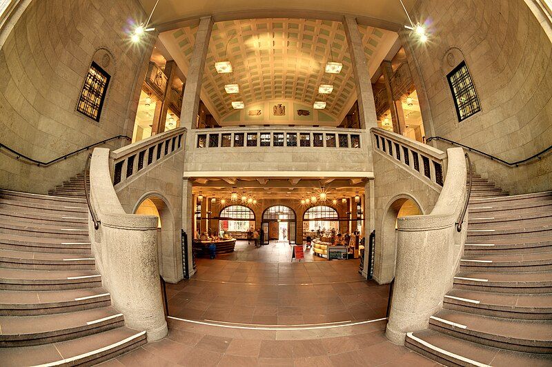 Entrance area of ​​the Museum of Hamburg History. 