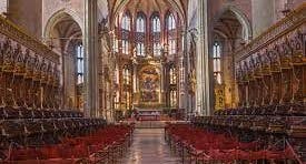 photo of view of the Santa Maria Gloriosa dei Frari inside Venice, Italy.