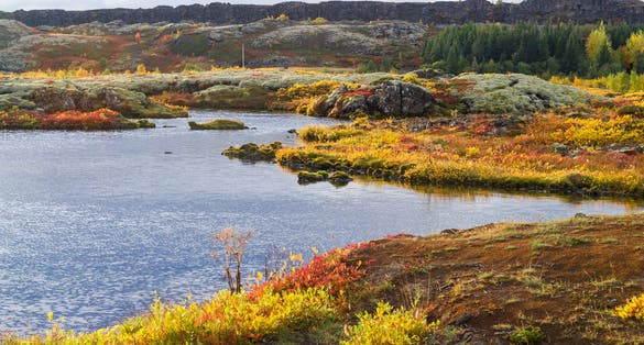 photo ofLake Þingvallavatn on Island.