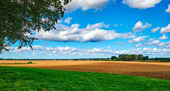 photo of view of View over the landscape of Mecklenburg-Western Pomerania, Germany, in the vicinity of Greifswald.