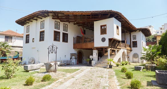 photo of The Shkoder History Museum, located in the center of the city Shkoder in Albania.