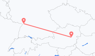 Train tickets from Mürzzuschlag to Karlsruhe