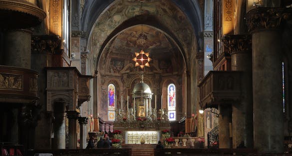 MONZA CATHEDRAL IN MONZA CITY IN ITALY, EUROPE