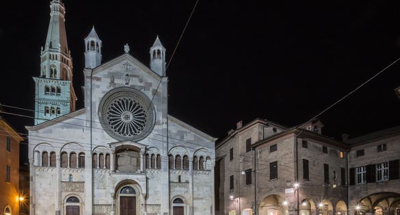 Metropolitan Cathedral of Saint Mary of the Assumption and San Geminiano, Modena . italy.
