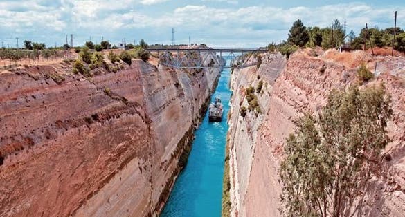 photo of Diolkos Archaeological Area,Loutraki Greece.