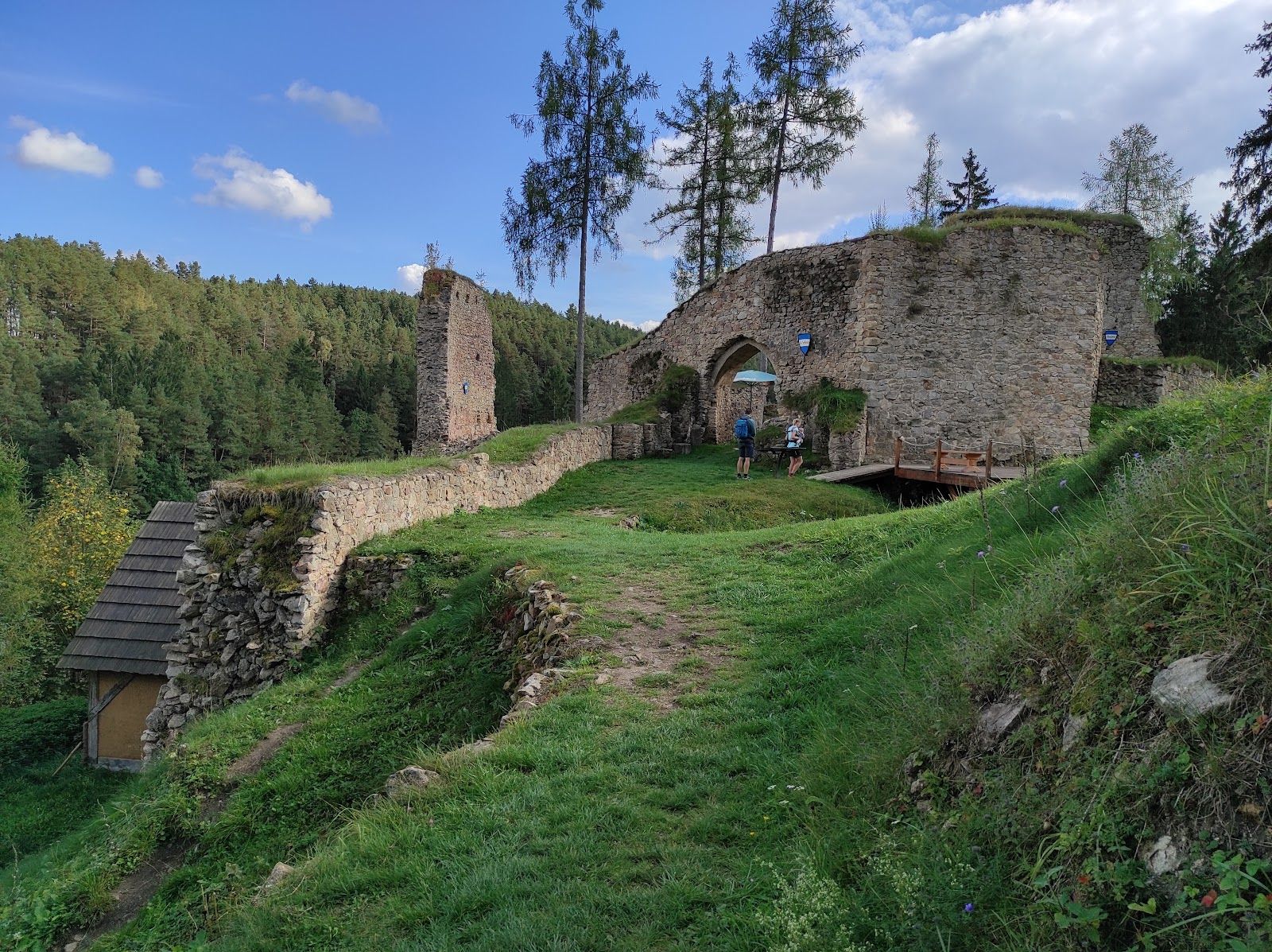 Castle ruins Pořešín, Pořešín, Kaplice, okres Český Krumlov, Jihočeský kraj, Southwest, Czechia