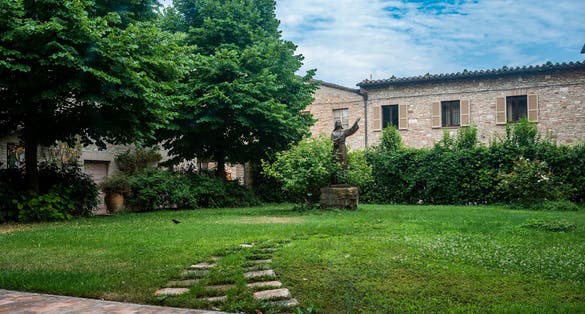 Photo of Santa Maria degli Angeli on the path of San Francesco.Italy