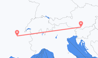 Train tickets from Klagenfurt to Lyon