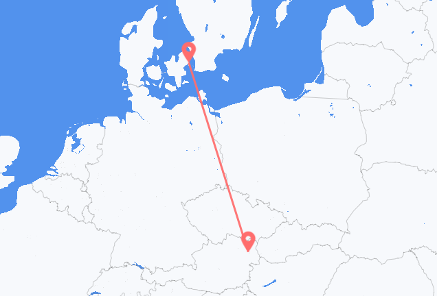 Copenhagen to Vienna