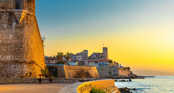Historic Center of Antibes, French Riviera, Provence, France.