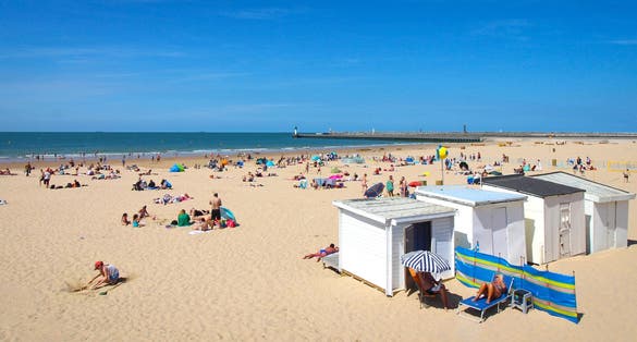 Calais beach in north of France