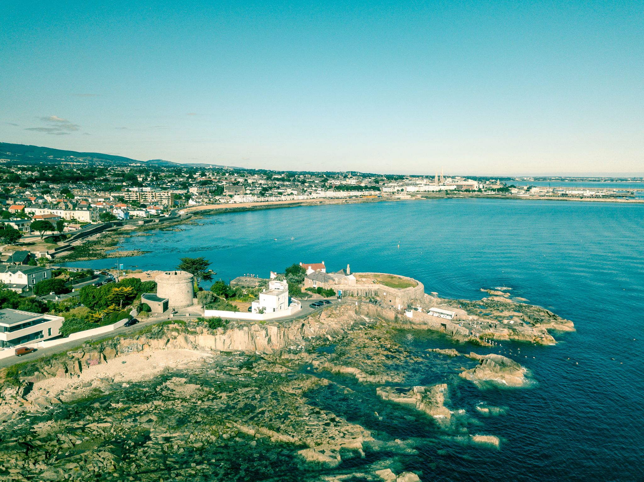 photo of Dun Laoghaire, Forty Foot, Ireland, Drone Aerial .