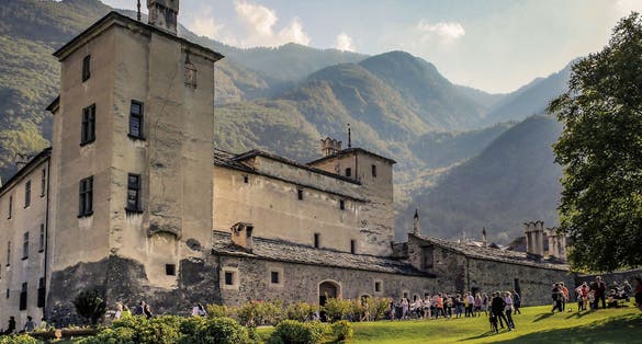 Castles in Aosta Valley, Issogne (Italy).