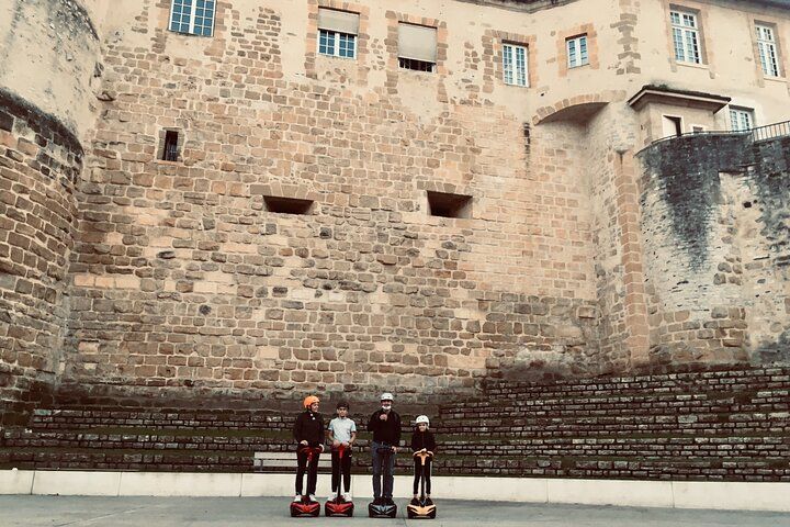 Unusual and ecological ride on a Segway and electric bike in Bayonne