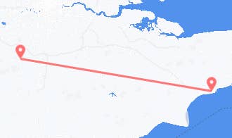 Train tickets from Mole Valley to Folkestone and Hythe
