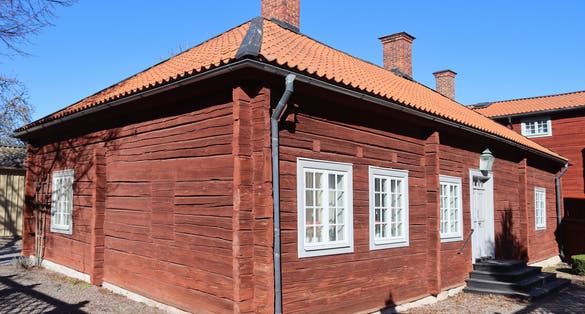 photo of Sweden. Open-air museum "Old Linköping’’ This is what the houses in Linköping looked like in the 19th-20th century. City of Linkoping. Ostergotland province.