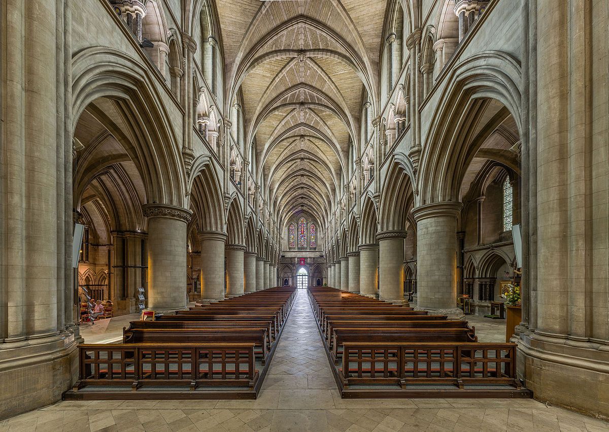 Photo of the interior of Roman Catholic Cathedral of St John the Baptist in Norwich, Norfolk, UK.