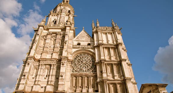 Gothic Notre Dame cathedral in Evreux, Normandy