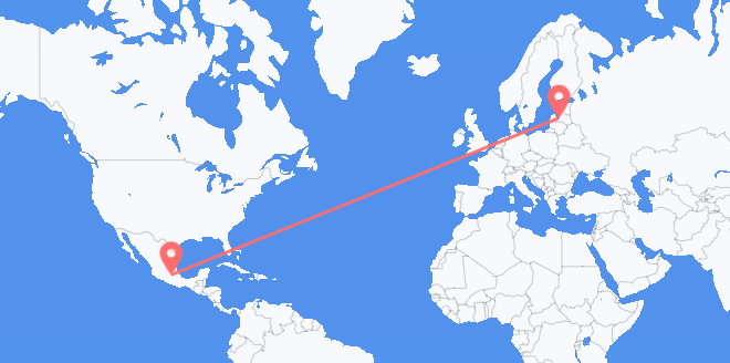 Mexico to Latvia
