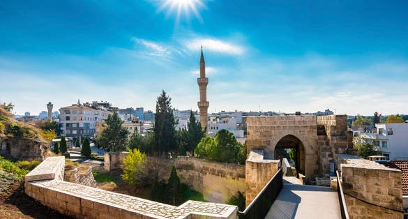 Photo of Gaziantep city view from Gaziantep Castle, Turkey.