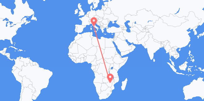 Zimbabwe to Italy