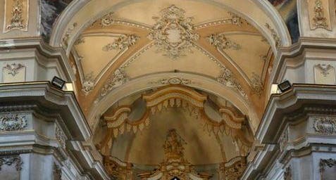 photo of view interior Basilica della Collegiata, Catania, Italy.