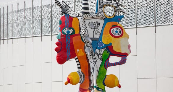 Exterior of museum of new art Danubiana in city Bratislava 