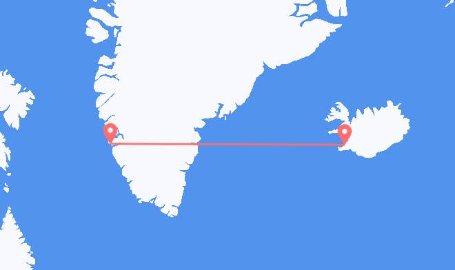 Reykjavik to Nuuk