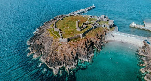 photo of view of Peel, Peel, the Isle of Man.