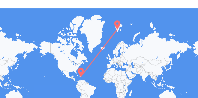 la República Dominicana a Svalbard y Jan Mayen