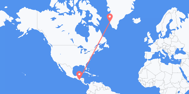 El Salvador a Groenlandia