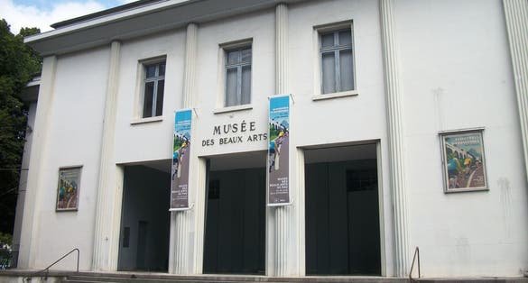 The Museum of Fine Arts of Pau during the exhibition