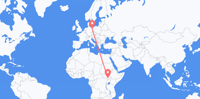 der Südsudan nach Deutschland