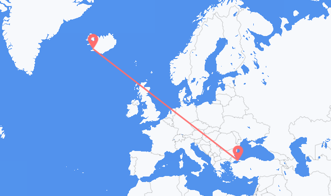 Reykjavik to Istanbul