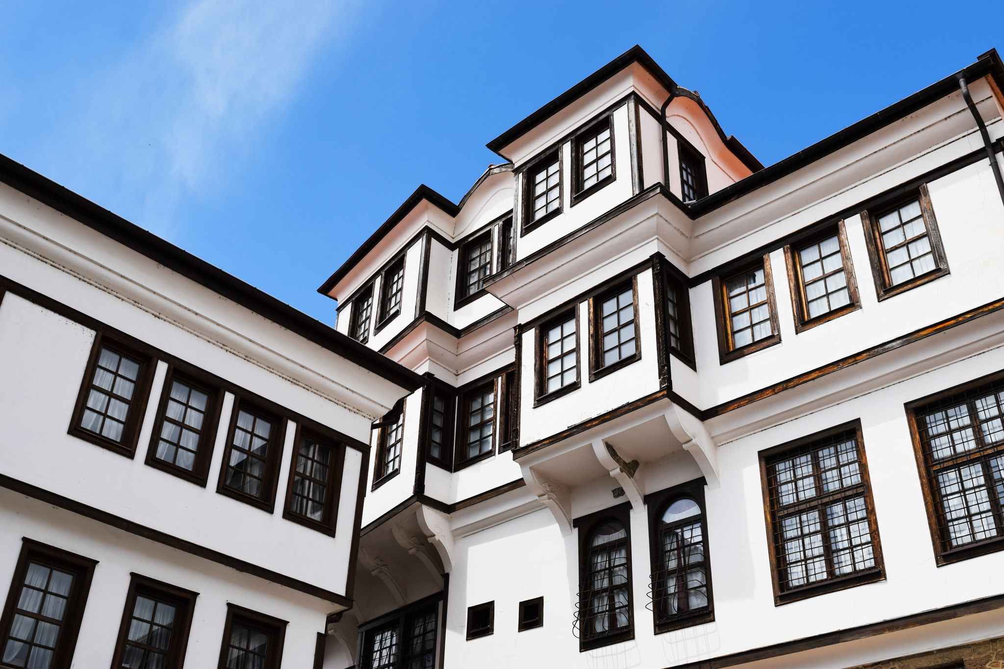 Photo of Old City House in old town of Ohrid in Macedonia.