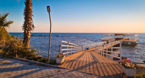 Photo of golden Hour at "Generals Beach" located in Durres, Albania.