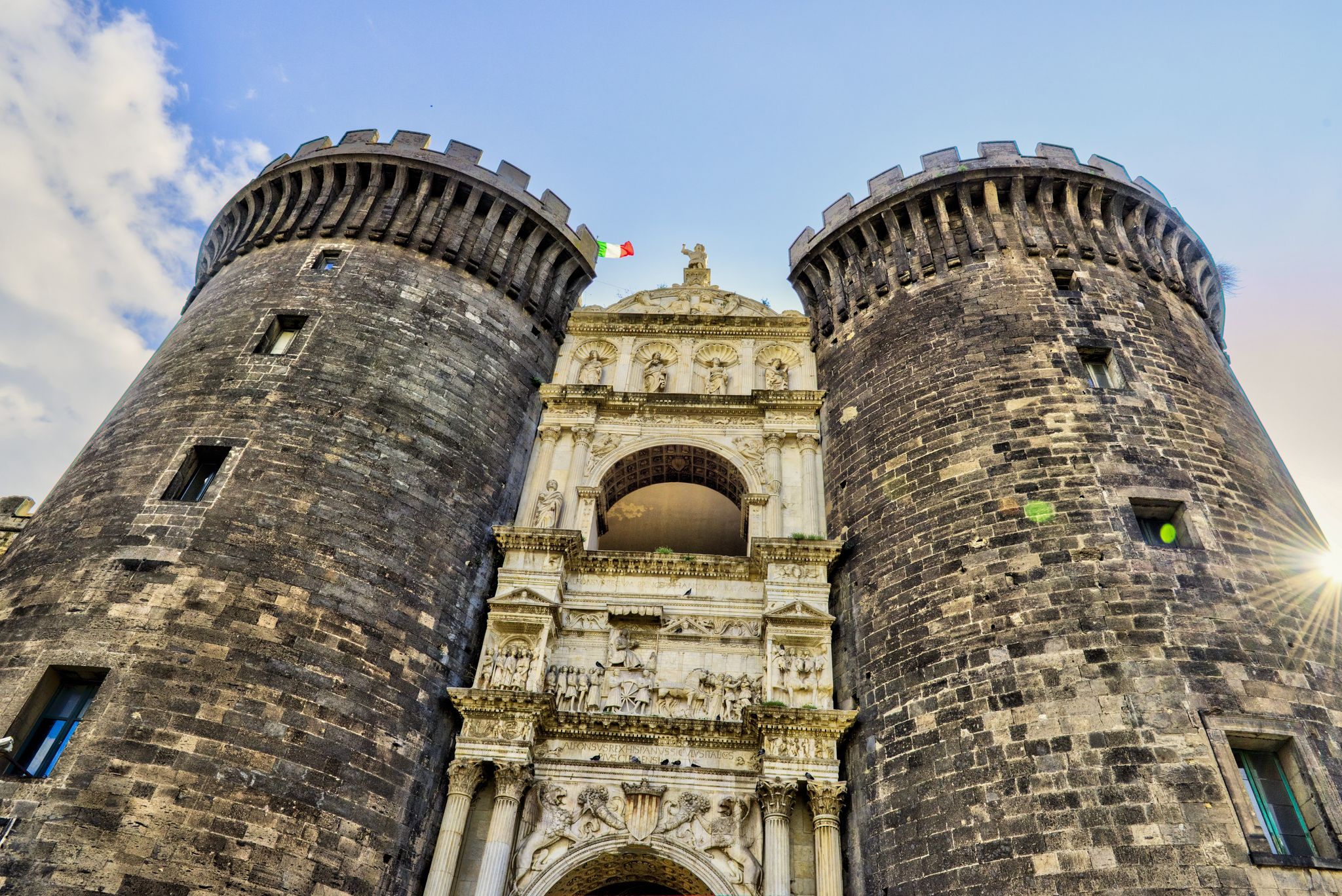 photo of Castelo Nuovo - new castle, Naples, Italy - travel Europe .