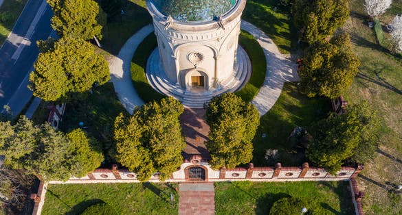 photo of view of Zsolnayy, pecs, Hungary.