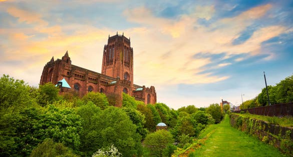 Photo of Liverpool Cathedral or the Cathedral Church of the Risen Christ in Liverpool.