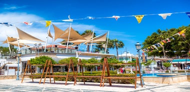 Photo of aerial view of Ayia Napa cityscape, Cyprus.