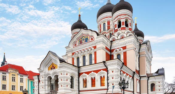 Photo of Alexander Nevsky Cathedral in Tallinn Old Town, Estonia.