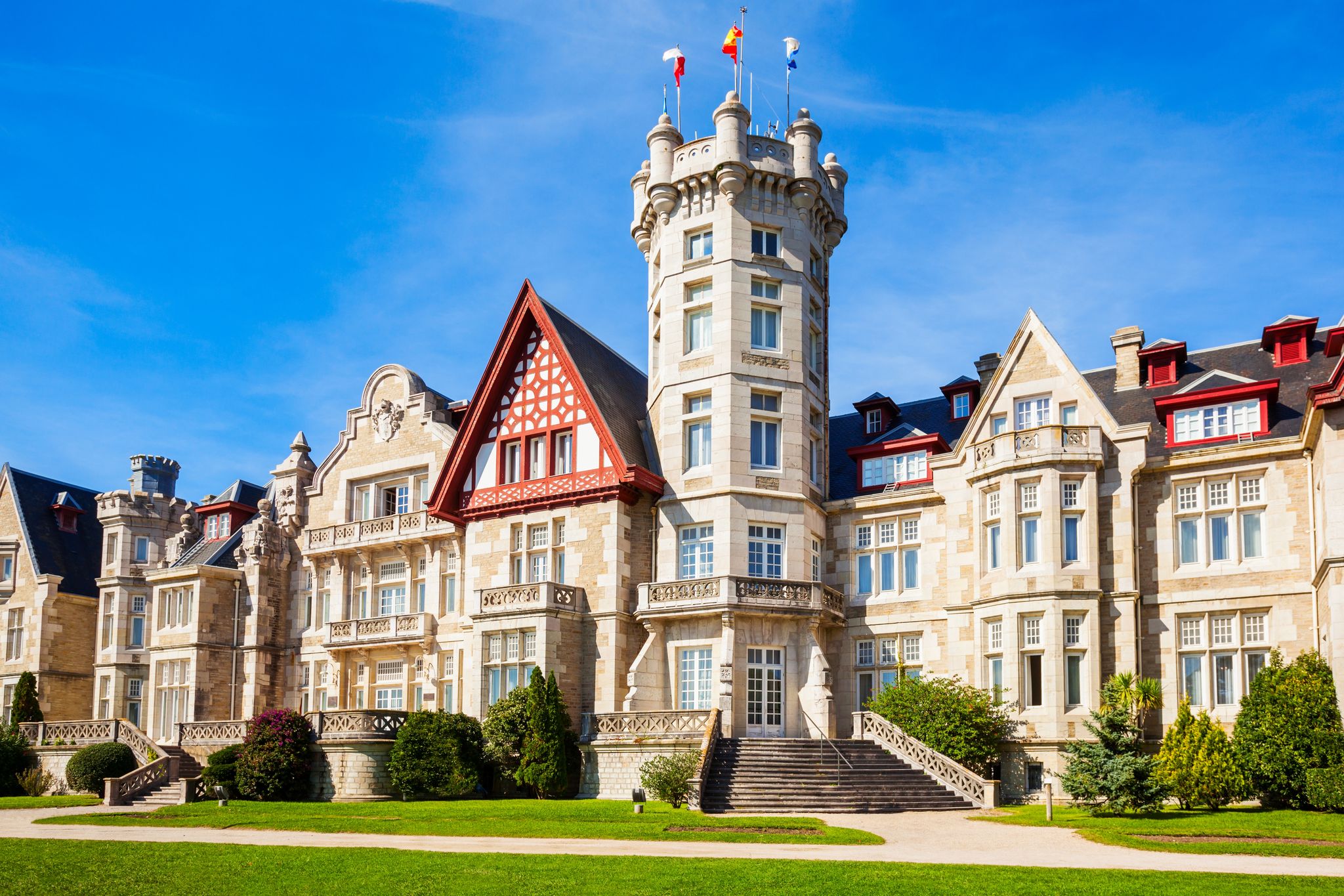 Photo of Magdalena Palace or Palacio de la Magdalena is a palace located on the Magdalena Peninsula in Santander city, Spain.